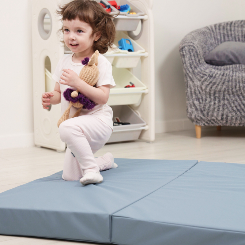 Мат (мягкий щит) Romana 1500*1000*80, в 3 сложения (серый)