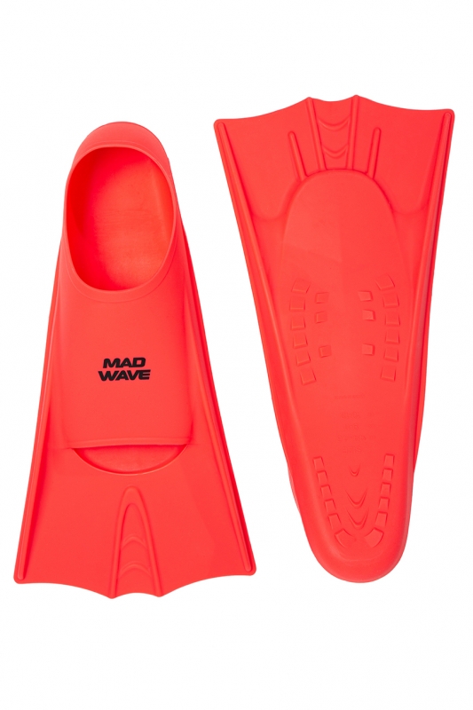 Короткие ласты Flippers Mad Wave, размер 3XS (25-29 р.), длина стопы 17,3 см.