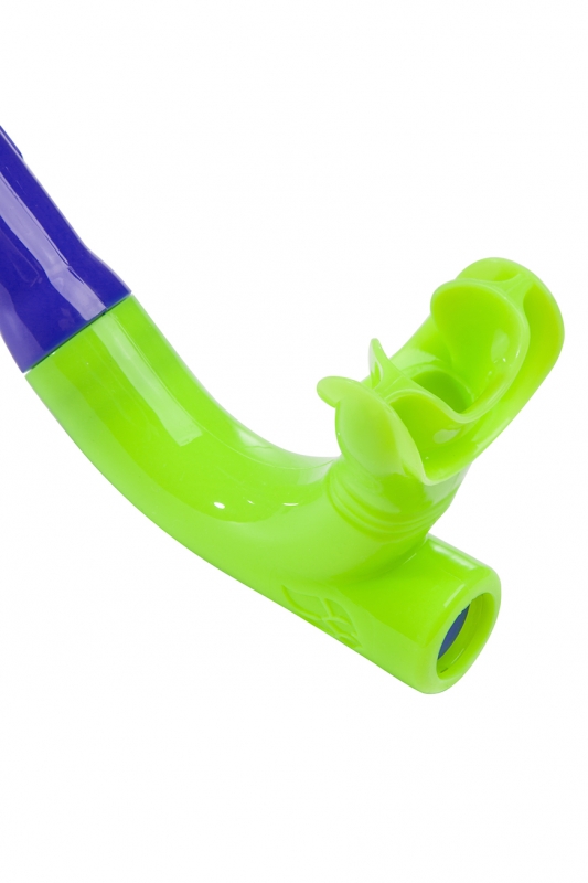 Дыхательный тренажер для плавания Mad Wave PRO SNORKEL темно-синий