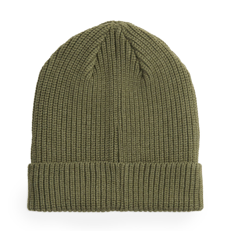 Шапка PUMA ESS №1 Logo Patch Mid Crown Beanie, 02748602, полиэстер, оливковый