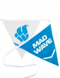 Лента с флажками для бассейна синяя Madwave