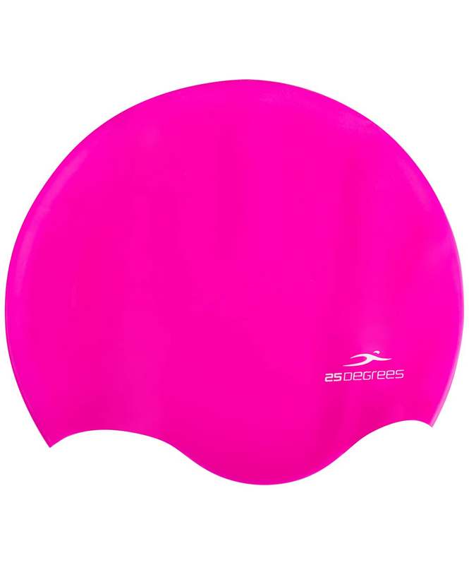 Шапочка для плавания Diva Pink, силикон, подростковый, для длинных волос, 25Degrees