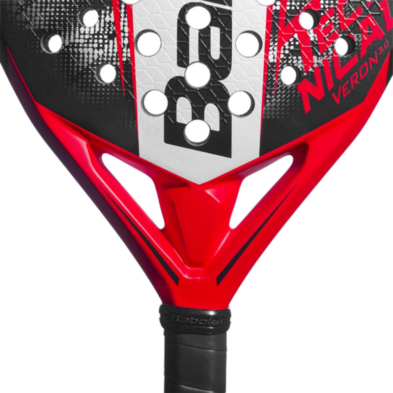 Ракетка для падела BABOLAT Technical Veron 3.0, 150183, для продв.игр., стекловолокно, черно-красный
