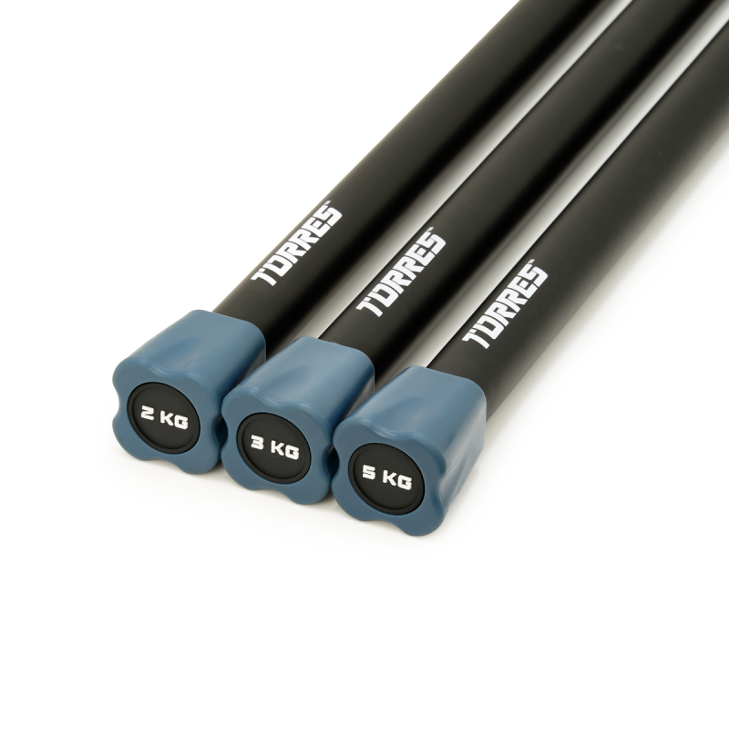 Бодибар TORRES 5 кг, PL525005, металл в неопреновой оболочке, черный