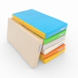 Мат (мягкий щит) Romana 1000*500*100, одинарный (голубой/желтый)