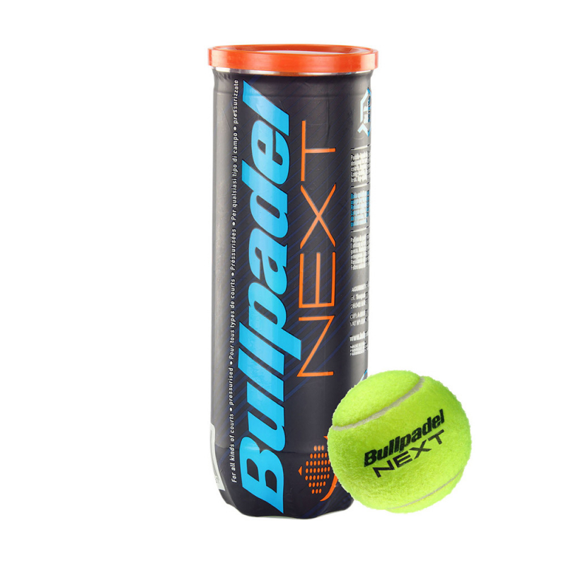Мяч для падела BULLPADEL Next, 471961, уп.3 шт, FIP Approved, войлок, каучук, желтый