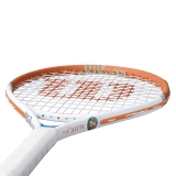 Ракетка б/т Wilson Roland Garros Elite 21, WR193610H, для дет.5-6лет, алюм., со струн, оранжево-белый