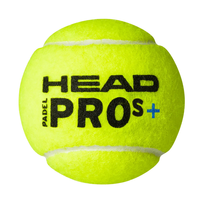Мяч для падела HEAD Padel Pro S+, 540303, уп.3 шт, FIP Approved, войлок, нат.резина, желтый