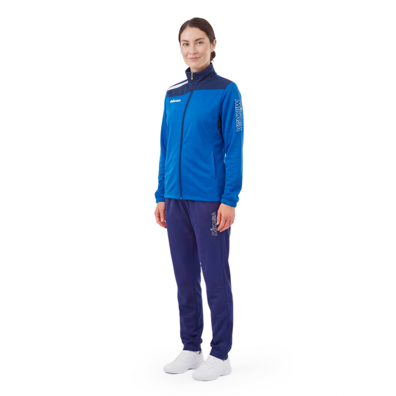 Костюм спортивный жен. MIKASA MT755/751-0100-L, размер L, 100% полиэстер, сине-темносиний