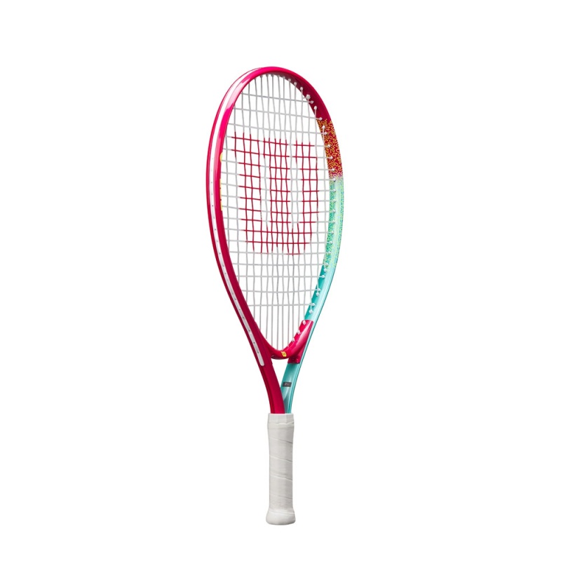 Ракетка б/т дет. Wilson Intrigue Jr 21, WR180510U, для дет.5-6лет, алюминий, со струн., розово-бирюзов