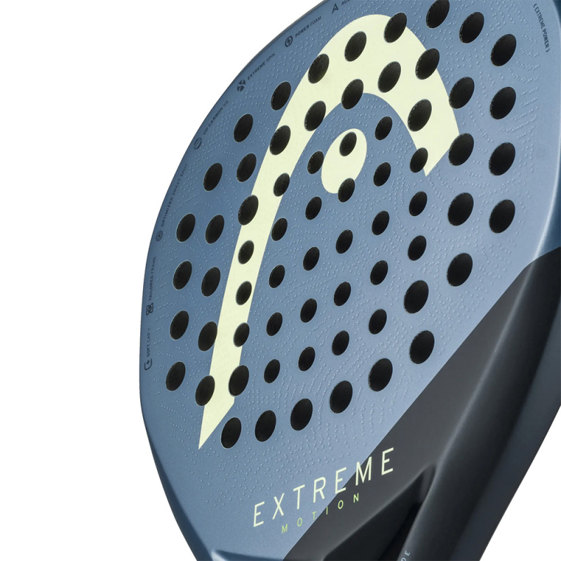 Ракетка для падела HEAD Extreme Motion, 223135, для профессионалов, углеродное волокно, темно-синий