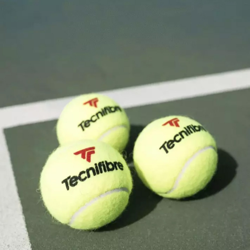 Мяч теннисный Tecnifibre X-One ATP 4B, 60XONE364, уп.4шт, одобр. ITF, войлок, нат.резина, желтый