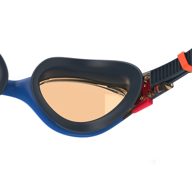 Очки для плав. SPEEDO Biofuse 2.0 8-00233201384, ОРАНЖЕВЫЕ линзы, синяя оправа