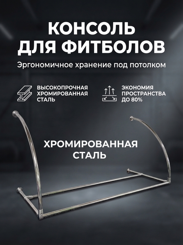 Подвесная консоль для фитболов 4659