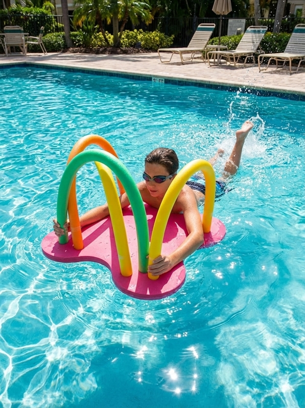 Круглый плотик-островок EVA