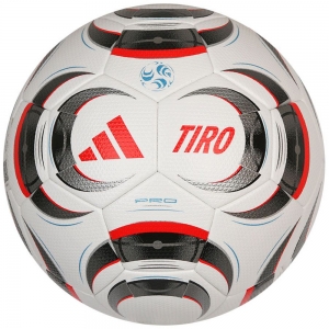 Мяч футб. ADIDAS Tiro Pro JW1533, размер 5, FIFA Pro, 32 пан., ПУ, термосшивка, бело-серо-красный