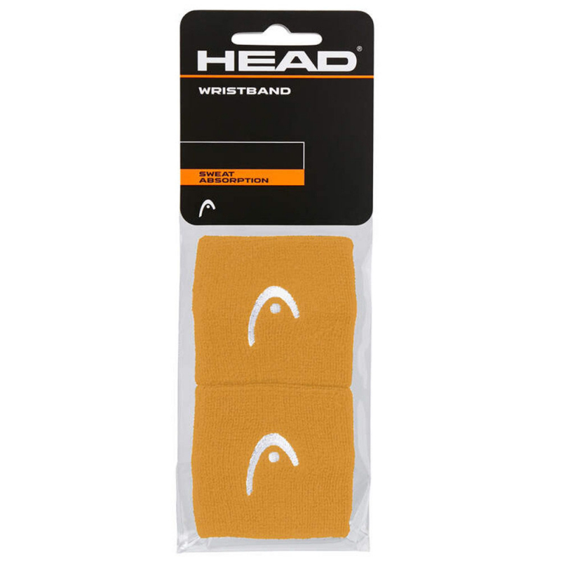 Напульсники HEAD 2.5", 285050-BN, ширина 7см, 90% нейлон, 10% эластан, пара, оранжевый