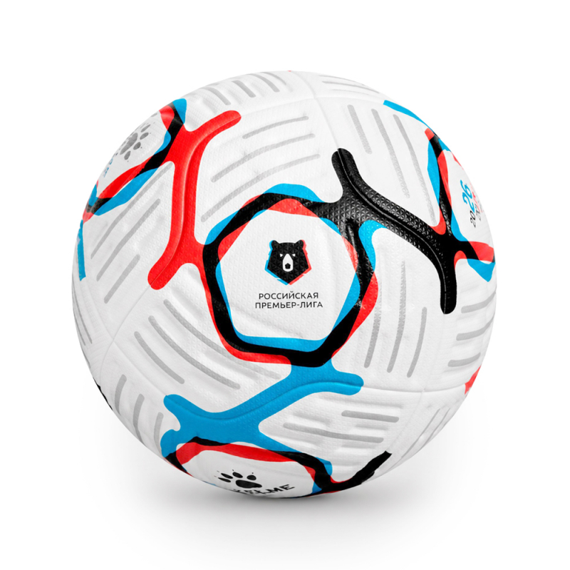 Мяч футб. KELME Russian Premier League, 7601QU5216-100, размер 5, FIFA Pro, 10п, ПУ, термосш, бел-син-кр