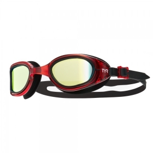 Очки для плав. TYR Special Ops 2.0 Mirrored, LGSPL2M-002, World Aquatics ЗЕРК линзы, красная оправа