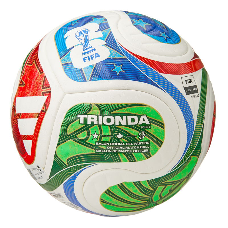 Мяч футб. ADIDAS WC26 Trionda PRO, JD8021, размер 5, FIFA Quality Pro, 4 пан, ПУ, термосш, мультиколор