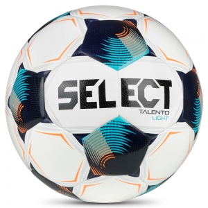 Мяч футб. SELECT Talento DB Light V26, 0774871014 размер 4, 32п, ПУ, гибрид.сш, бело-сине-бирюзовый