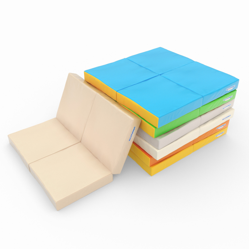 Мат (мягкий щит) Romana 1000*1000*100, в 4 сложения (желтый)