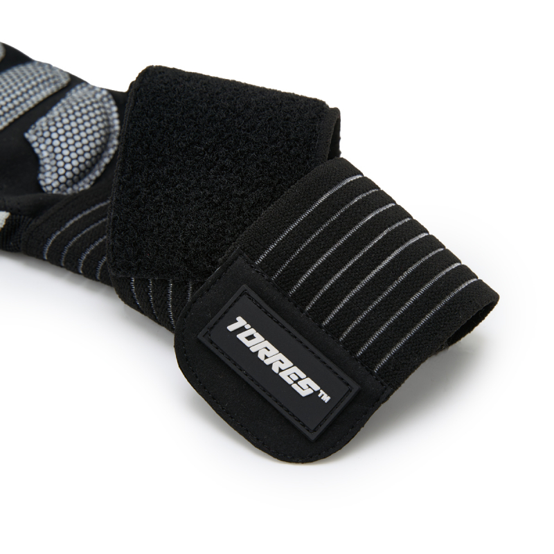 Перчатки для занятий спортом TORRES, PL6267XL, размер XL, полиэстер, микрофибра, подбивка 6 мм, черные