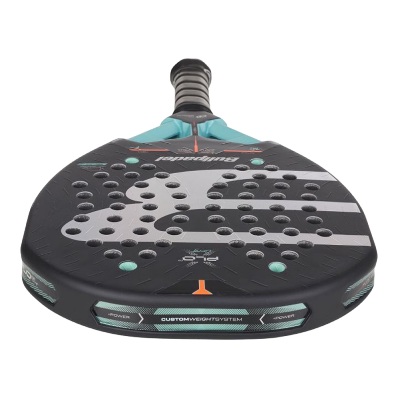 Ракетка для падела BULLPADEL Xplo Comfortl 27, 497245, для продв.игр., стекловолокно, карбон, черн