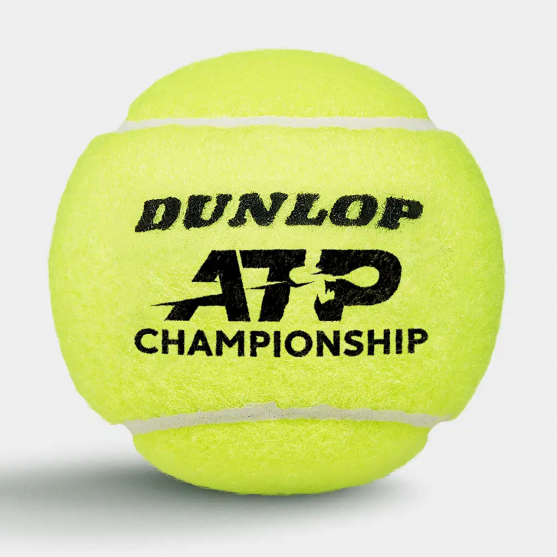 Мяч теннисный Dunlop ATP Championship 4B, 601627, уп.4ш, одобр. ITF, нат.резина, фетр