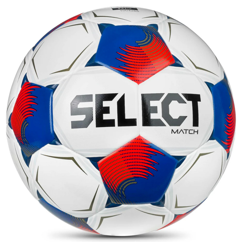 Мяч футб. SELECT Match DВ V26, 0575371004, р.5, FIFA Basic, 32п, ПУ, гибр.сш., бело-сине-красный