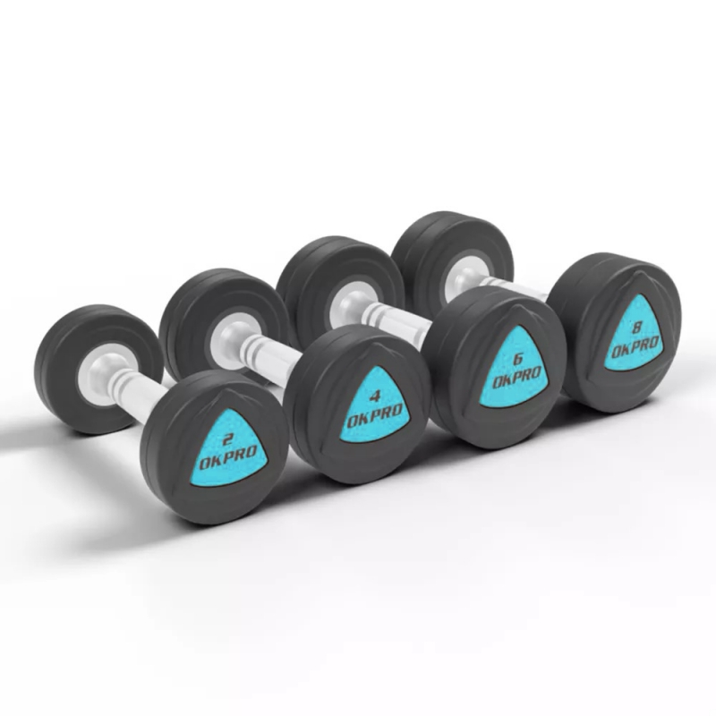 Набор полиуретановых гантелей от 12 до 30 кг (шаг 2 кг) OKPRO OK1032B-12-30