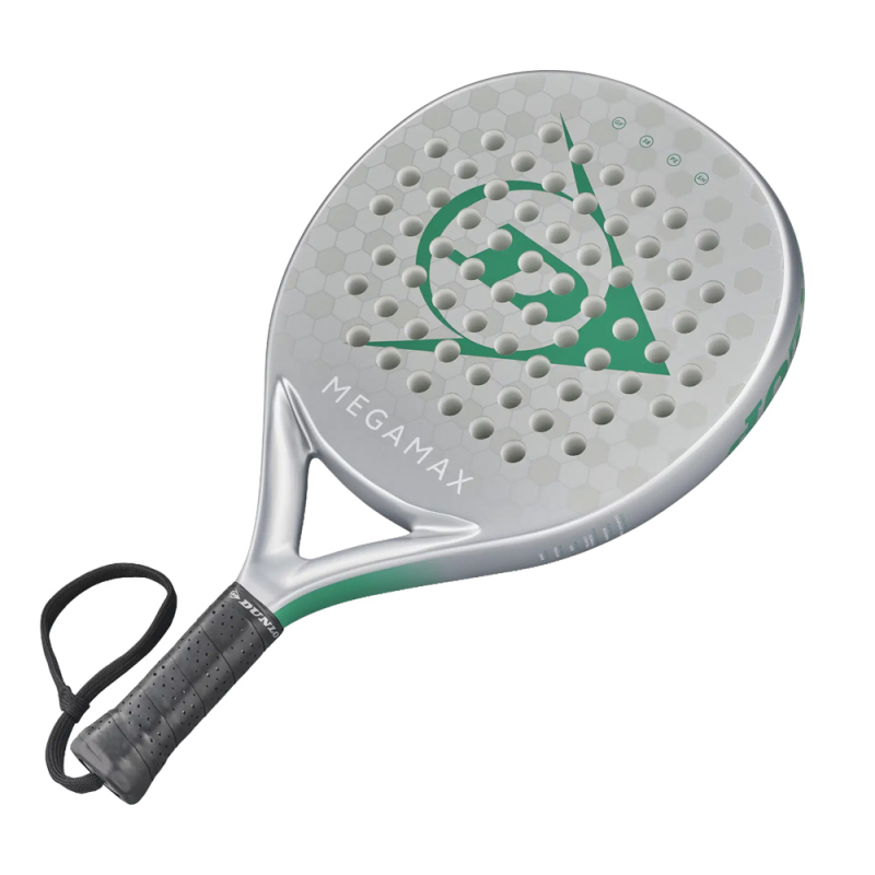 Ракетка для падела Dunlop Megamax Silver, 10370741, для начинающих, графит, серебристый