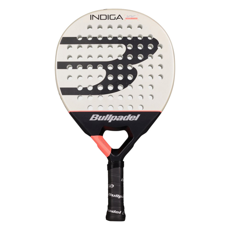 Ракетка для падела BULLPADEL Indiga Women 26, 494418, для начинающих, карбон, молочно-черный