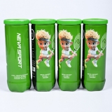 Мяч для большого тенниса детский NSt Green 5021001, 3шт, желто-зеленый