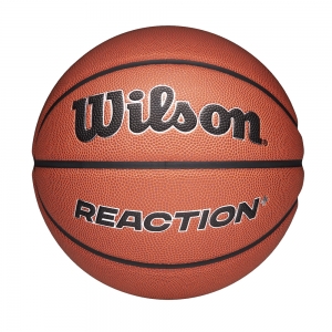 Мяч баск. WILSON Reaction Plus, WZ2026701XB7, размер 7, композит, бутил. камера, темно-коричневый