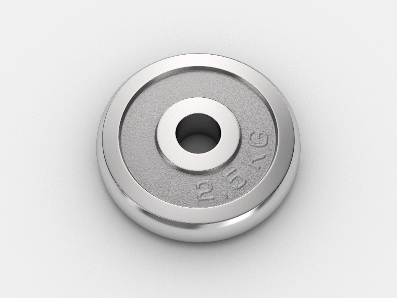 Диск хромированный UNIX Fit 2.5 кг / 25 мм DU2500CE