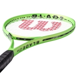 Ракетка б/т Wilson Blade Feel 105, арт.WR197710U2, для любителей, графит, со струнами, зеленый