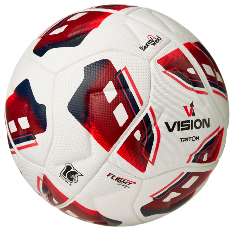 Мяч футб. VISION TRITON, FV425075, размер 5, FIFA Quality Pro, MF, 16 пан, термосш., бел-красный