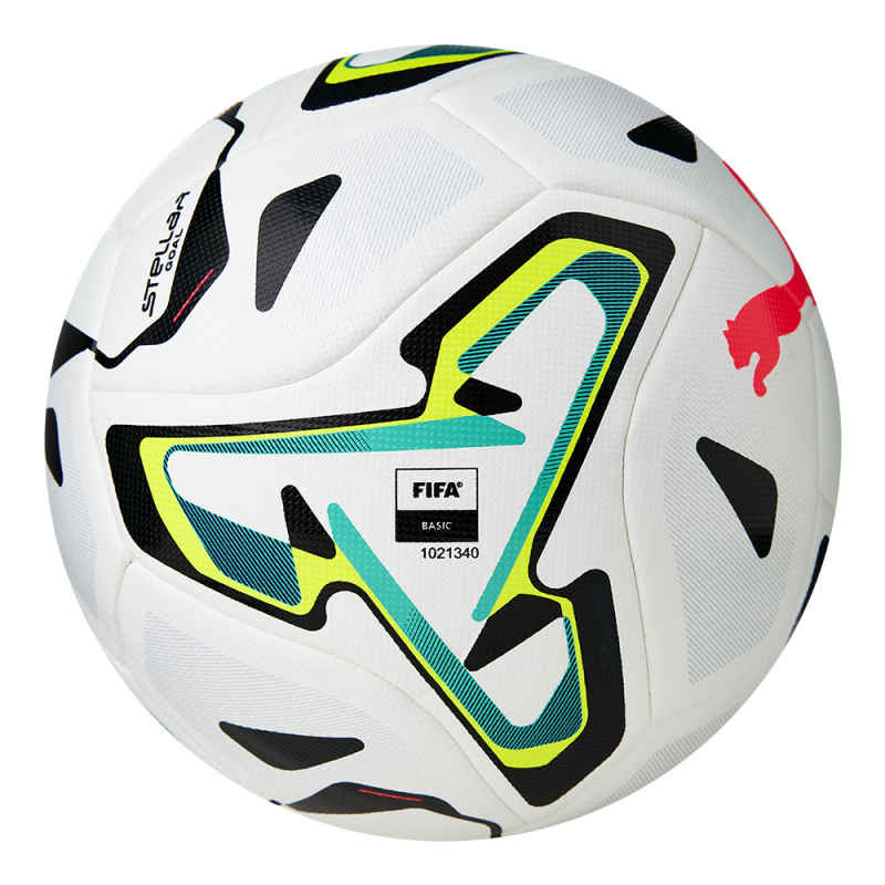 Мяч футб. PUMA Stellar Goal, 08506401, размер 5, FIFA Basic, 16 пан, ТПУ, маш. сшивка, белый, мультиколор