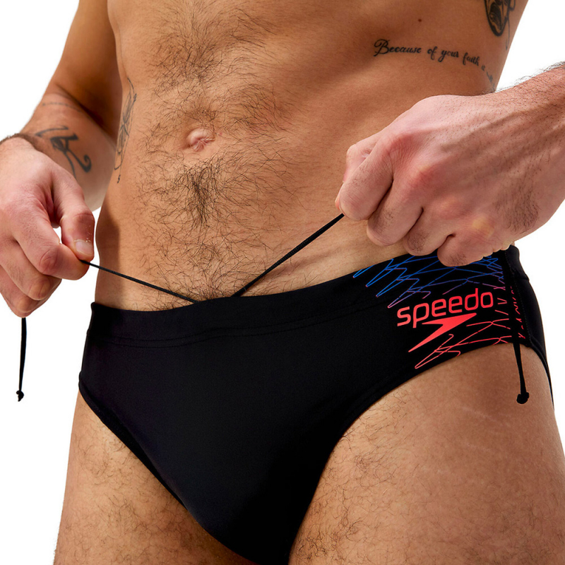 Плавки SPEEDO Medley Logo 7сm Brief, 8-0973918964, размер 32 (российский размер 48), нейлон, эластан.черный