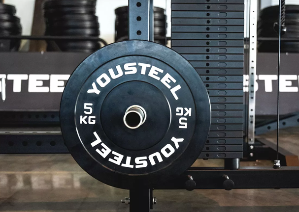 Диск каучуковый 5 кг, черный YOUSTEEL