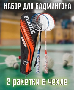 Набор для бадминтона Fuaile Pro-203 2 ракетки в чехле Дельта-фитнес E43316