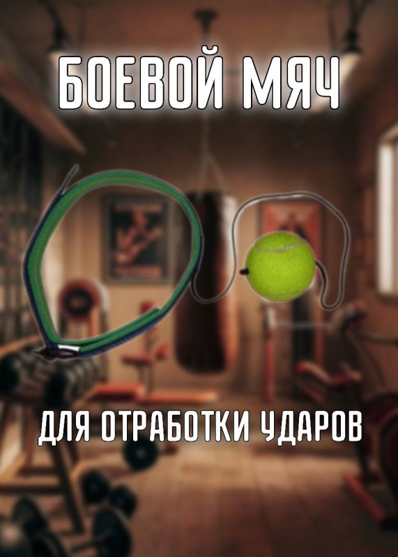 Эспандер FIGHT BALL (боевой мяч) для развития точности удара, скорости реакции и координации, предназначен для спортсменов боевых видов спорта. (03-40)