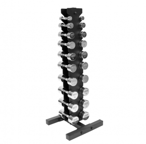 Набор хромированных гантелей BRONZE GYM, 1-10 кг - 10 пар, шаг 1 кг