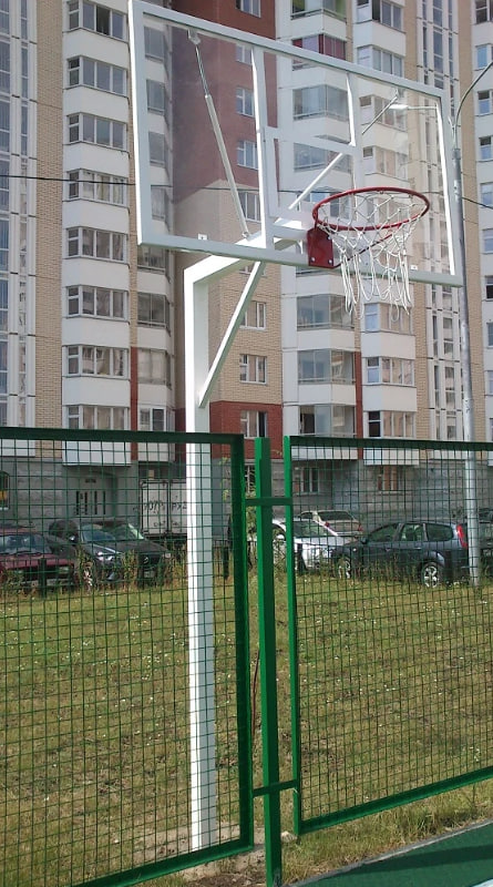 Стойка баскетбольная стационарная под бетонирование вынос 1,6 метра