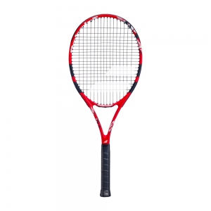 Ракетка б/т BABOLAT Evoke Team Gr3, 121269, для любит., графит, со струнами, красно-черный