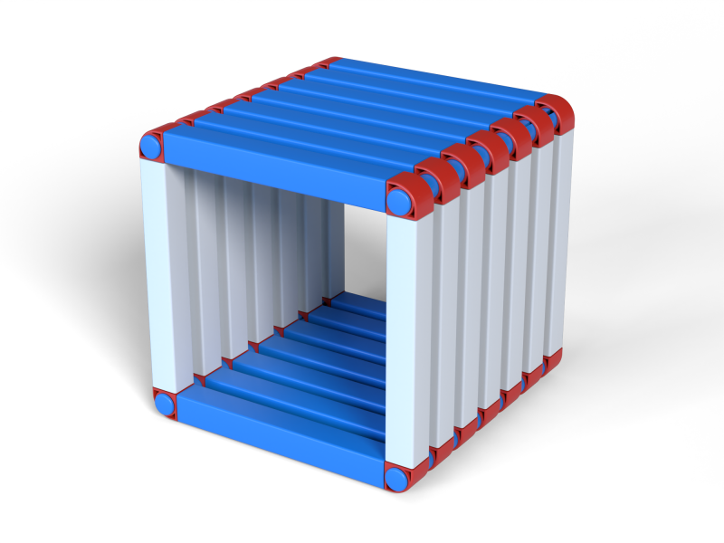 Скамейка подводная Дельта-фитнес, 1000х500х1000 мм. вариант 1