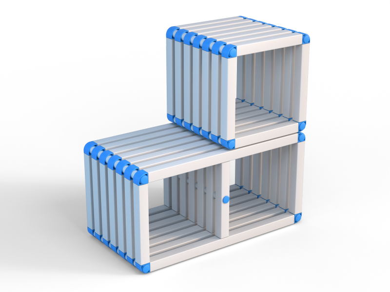 Скамейка подводная Дельта-фитнес, 1500х500х1000 мм. вариант 1