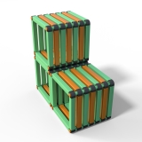 Скамейка подводная Дельта-фитнес, 1500х500х1000 мм. вариант 1