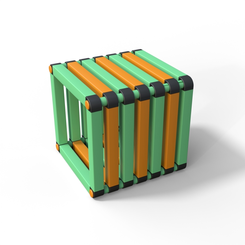 Скамейка подводная Дельта-фитнес, 500х500х500 мм. вариант 1